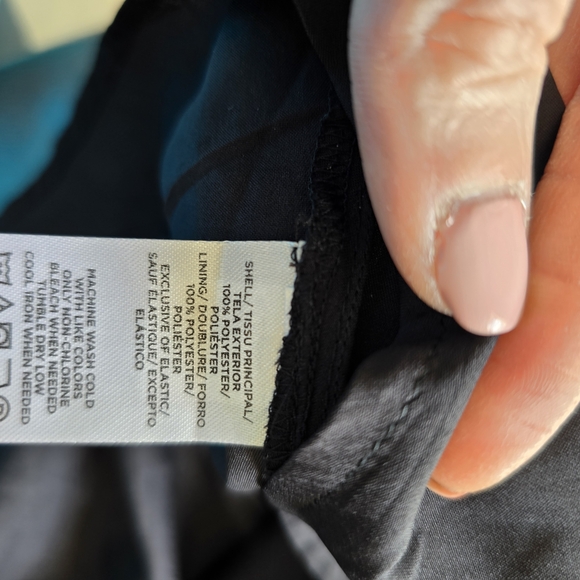 LOFT NWT Black Sheer Clip Dot Women's Dress 0 Petite - Picture 8 of 8